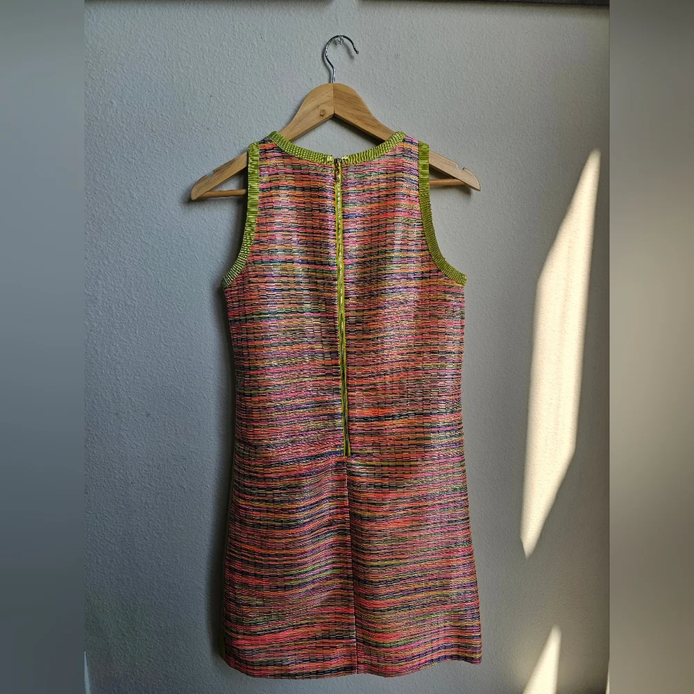 Alex Marie Pink and Green Sleeveless Mini Dress - Picture 2 of 3
